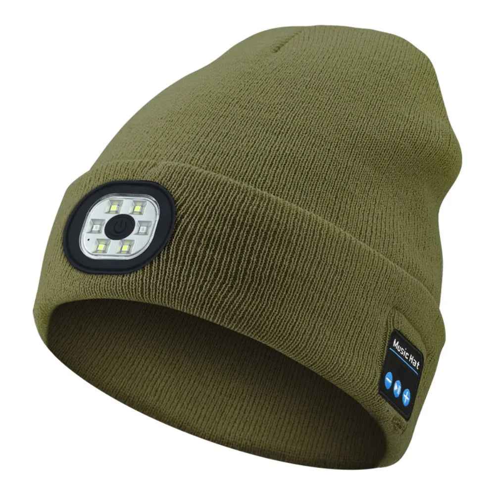 3-in-1 Function Bluetooth Beanie with Light