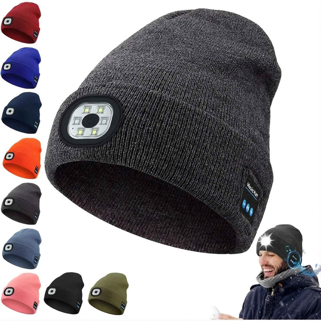 3-in-1 Function Bluetooth Beanie with Light