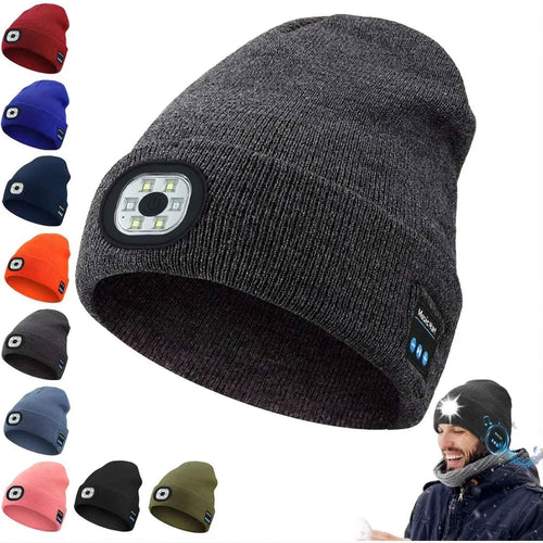3-in-1 Function Bluetooth Beanie with Light