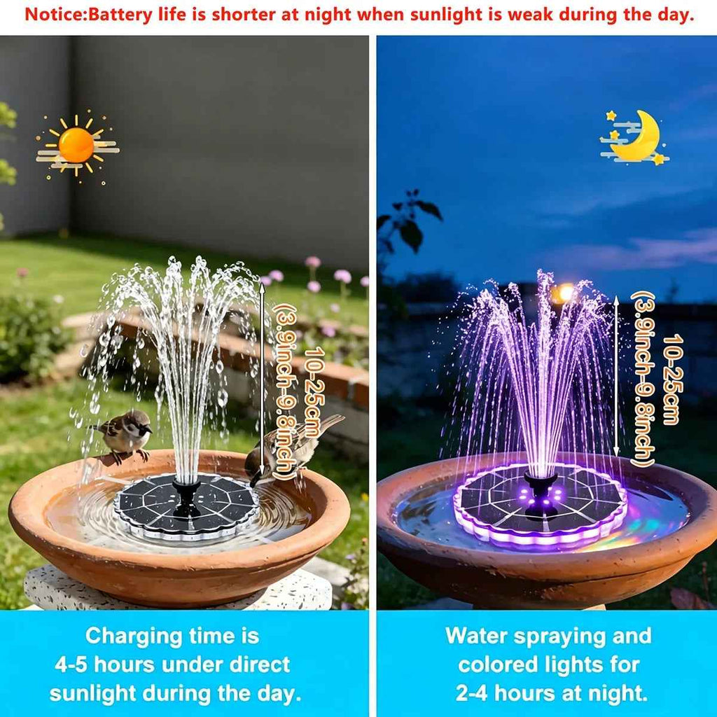 Outdoor Solar Fountain for Garden