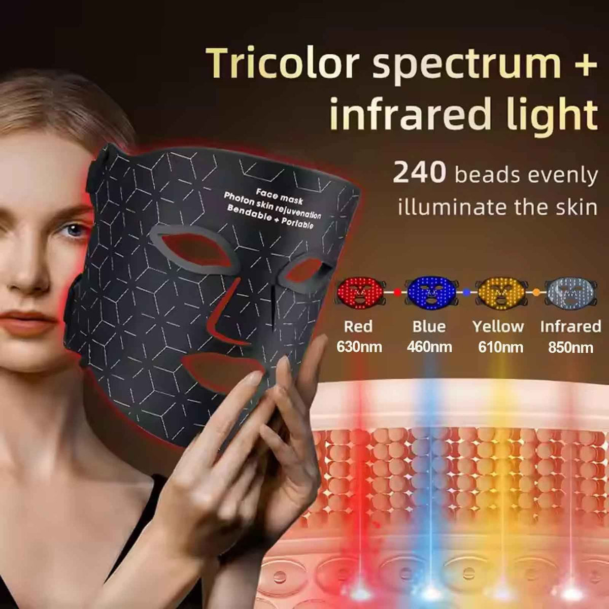 Facial Red Light Therapy Mask