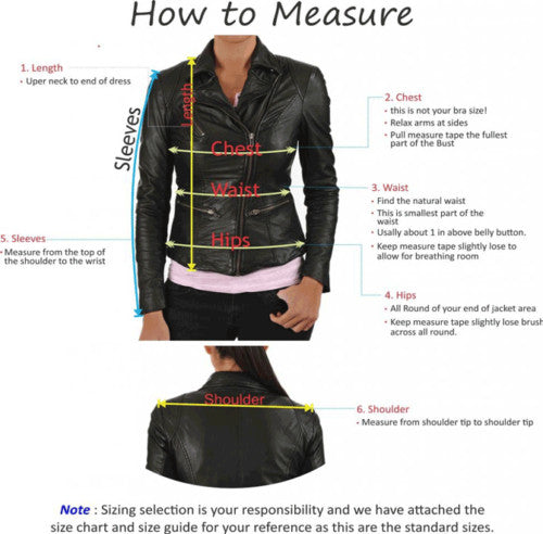 Women Retro Style Fashion Biker Jacket 100% Real Lambskin Leather Black Moto Coa